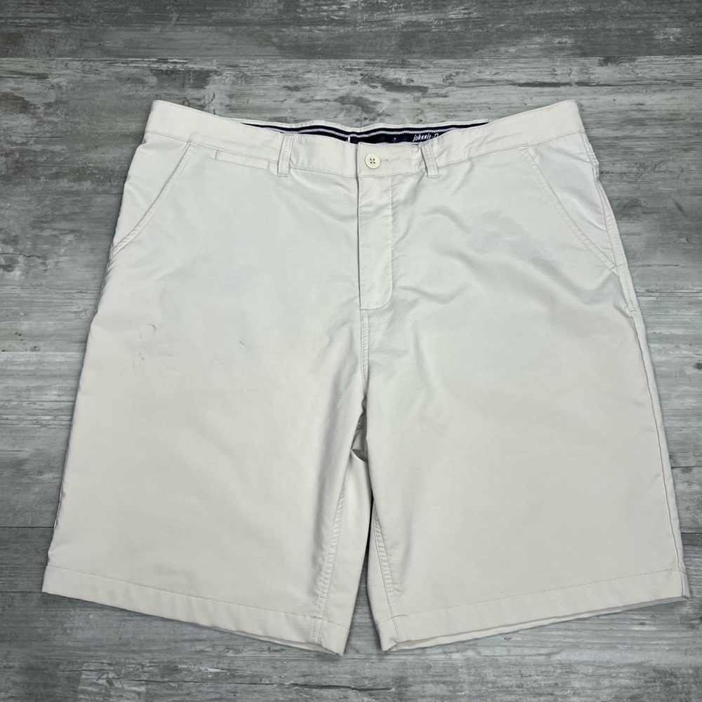 Johnnie-O Miami Hurricanes Tan Shorts 38 View 2